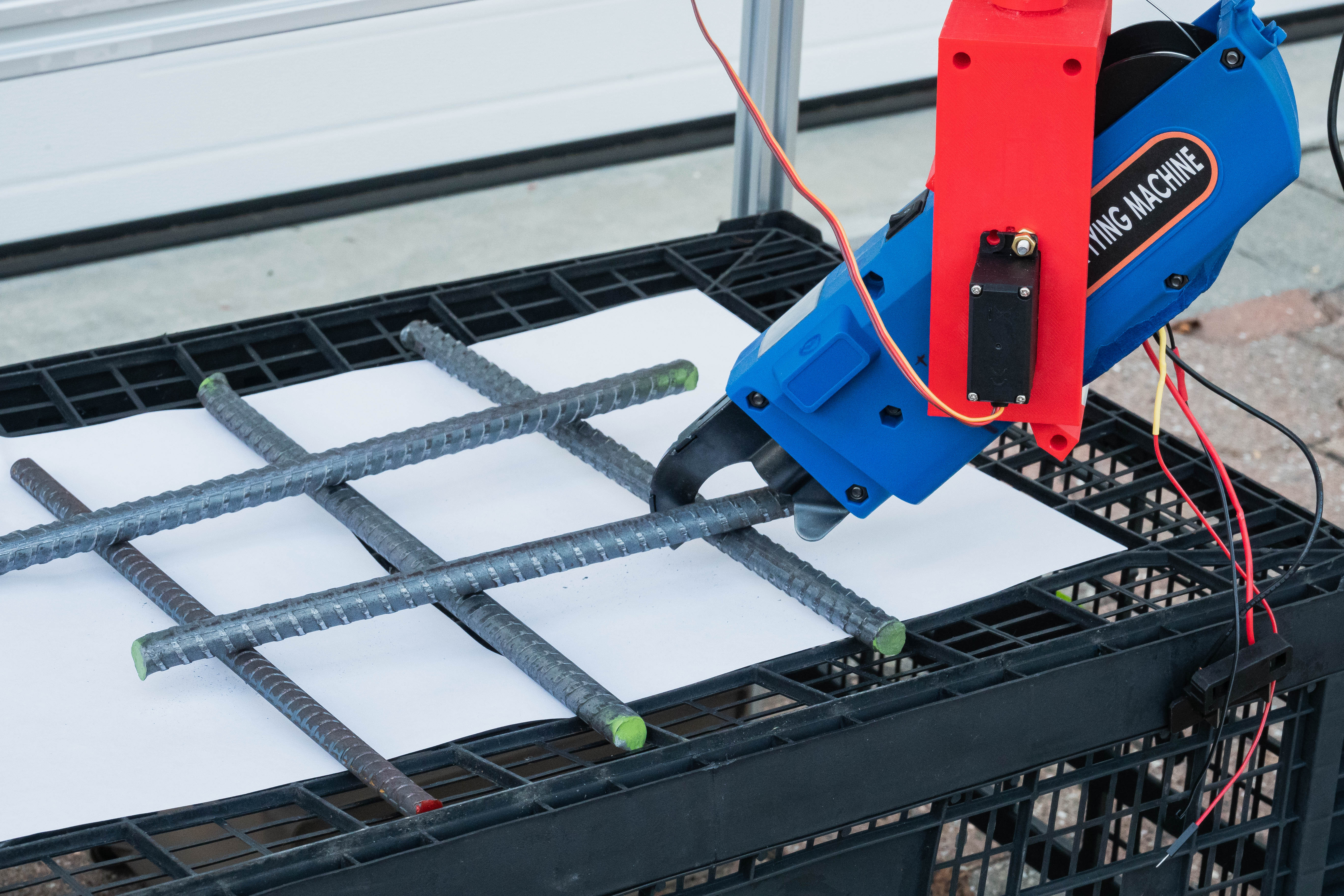 Close-up of the RoboBond machine